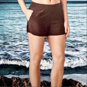 Member’s Mark Shorts NWT Stretch Activewear Plum Woven Pockets Size Medium